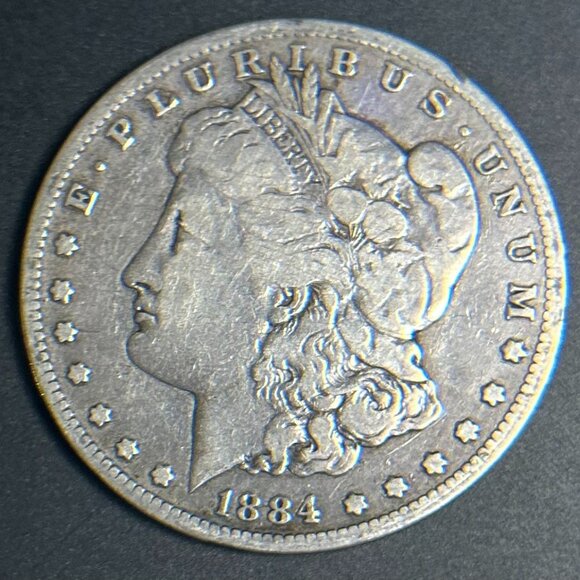 KEY DATE 1884-S $1 US Silver Morgan Set Dollar - RARE One Dollar Coin - S - MINT - Picture 1 of 3